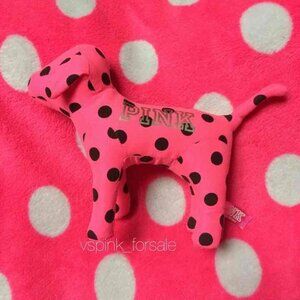 VS PINK Polka Dot Mini Dog Plush new Victoria's Secret 2015